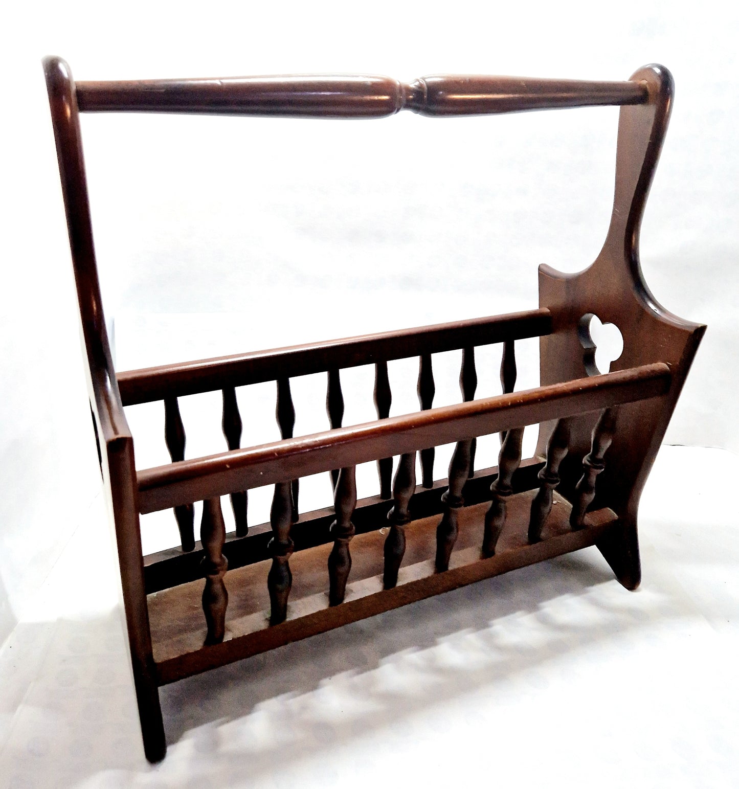 Porta riviste giornali il legno vintage