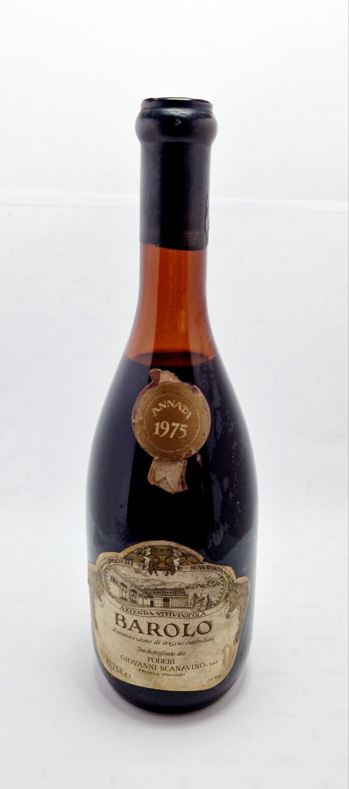BAROLO Vintage 75cl 13% CANTINE PODERI GIOVANNI SCANAVINO ANNATA 1975
