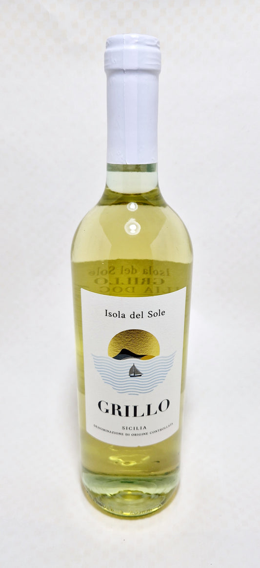 Vino bianco 75cl grillo Sicilia Menfi 12.5% terre siciliane doc