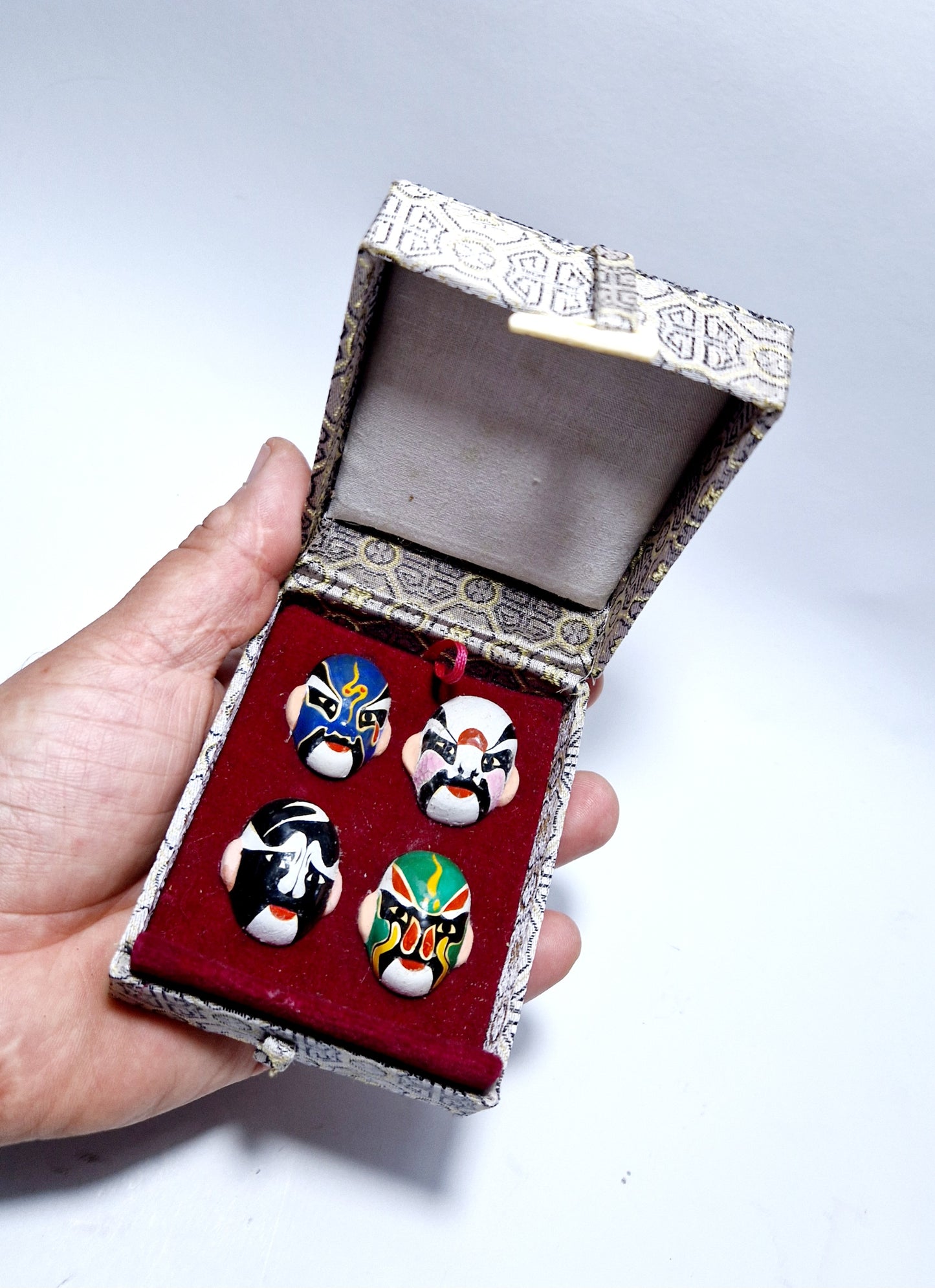 Mascherine in miniatura cinesi da collezione vintage